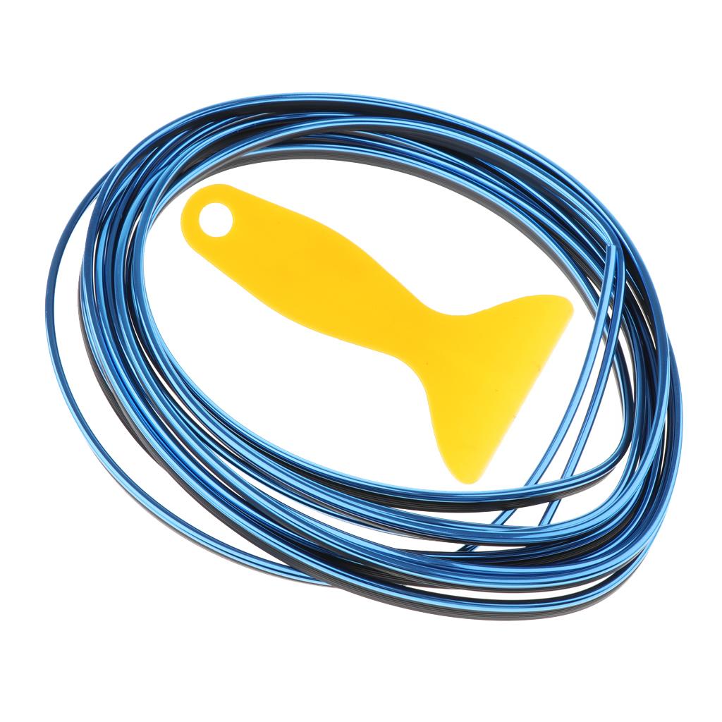 5 Meters Car Interior Air Outlet Dashboard Decoration 3D Strip DIY Automobile Motor Exterior Decoration Moulding Trim Strip Line Sticker Insert Type