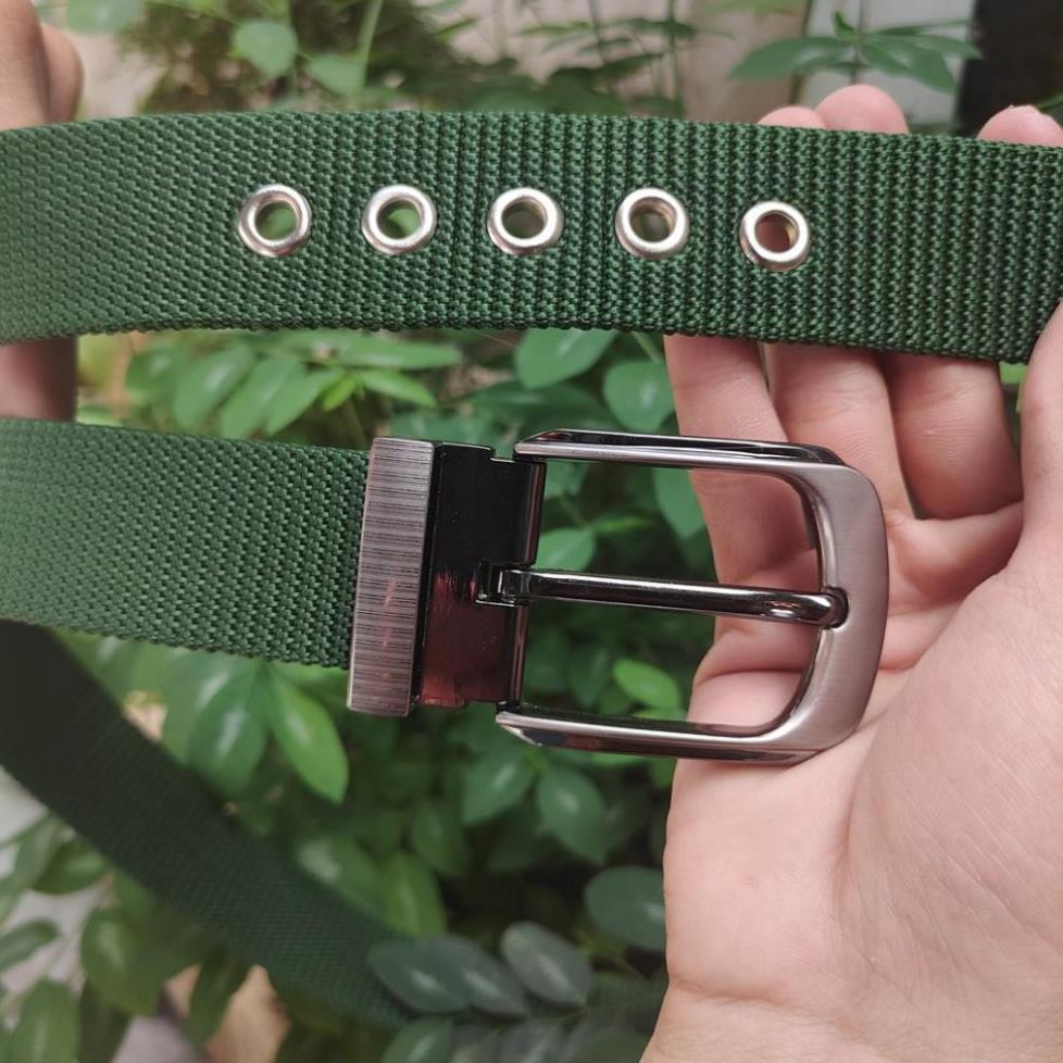 Thắt Lưng Nam - Dây Nịt Nam Vải Dù Siêu Bền Xỏ Lỗ Đóng Khoen, Phong Cách Lính Phù Hợp Với Mọi Lứa Tuổi