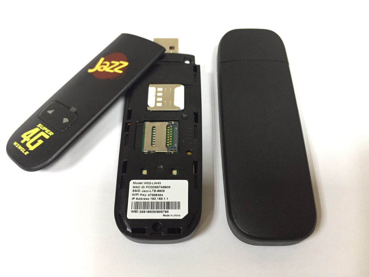 Usb Wifi 3G/4G JAZZ W02-LW43 Tốc Độ 150Mbps (Hàng Chính Hãng)