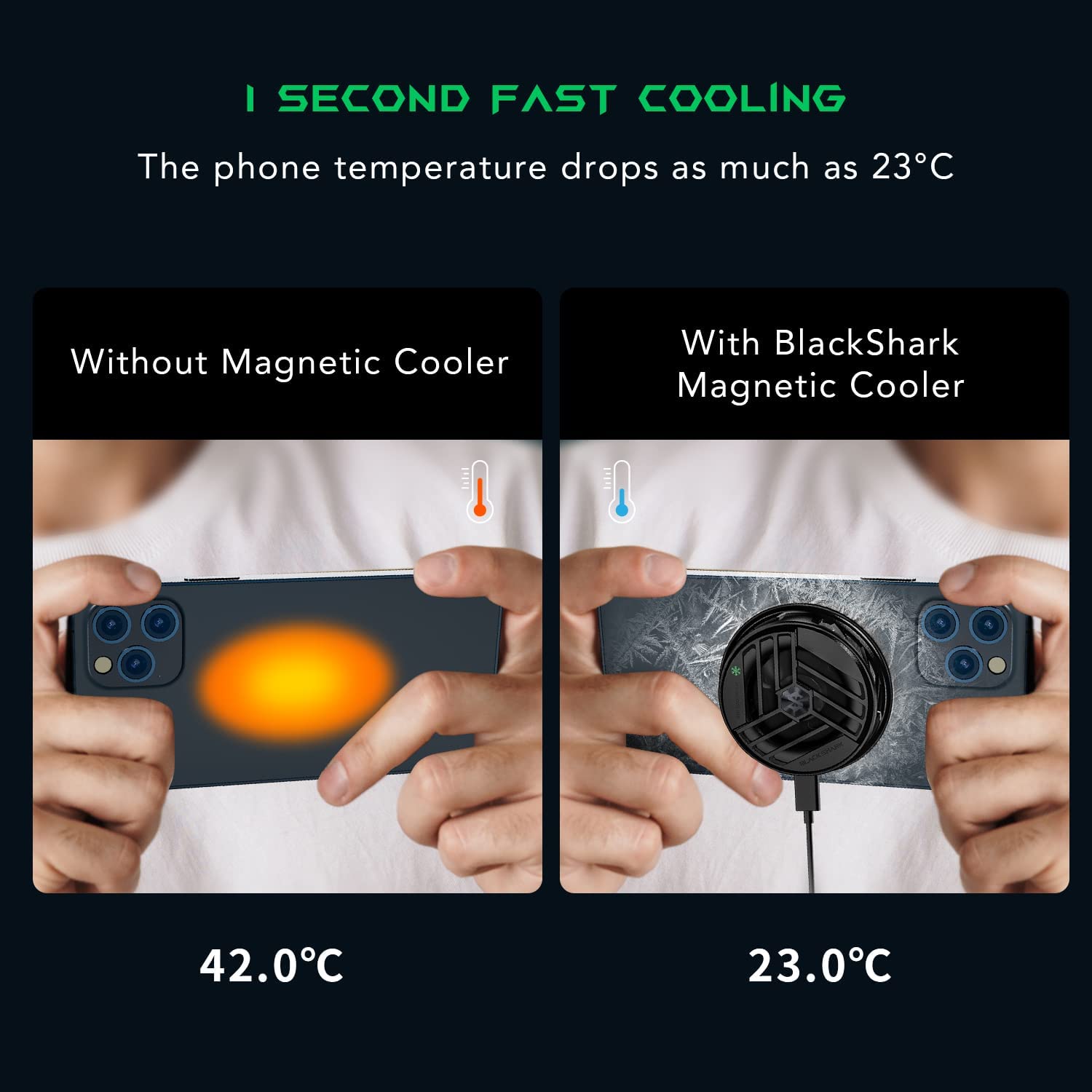 Quạt Tản Nhiệt Điện Thoại Từ Tính Black Shark Magnetic Cooler - Hàng Chính Hãng