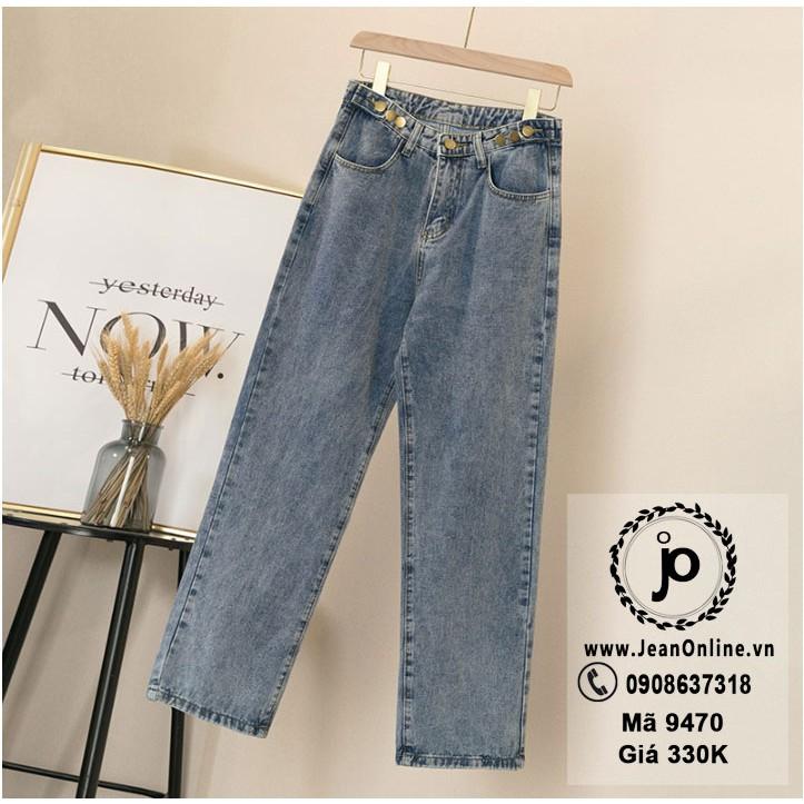 BIGSIZE NỮ - Quần jean nữ ống rộng (MS: 9470) - quần jean ống suông big size - quần bò - quần ngoại cỡ - quần ống rộng