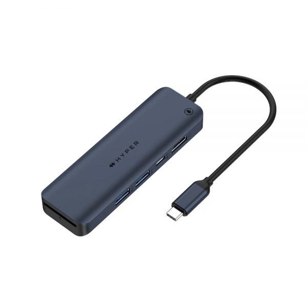 HUB chuyển đổi HyperDrive Next 6 IN 1 Port USB-C Hub - Truyền tải dữ liệu nhanh, hỗ trợ màn hình 4K60Hz - HD4002GL - Hàng Chính Hãng