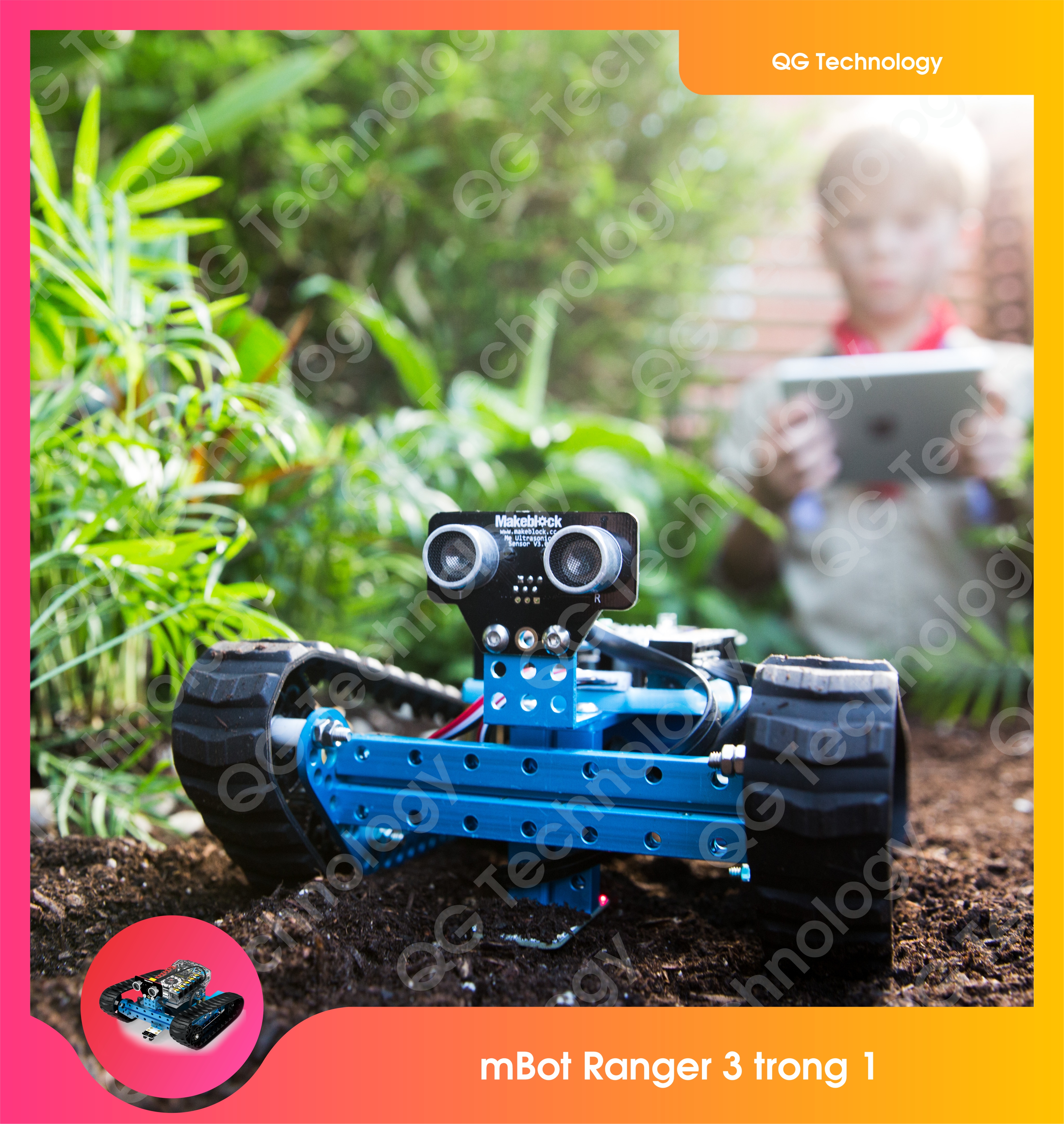 Robot mBot Ranger Robot Kit (Bluetooth Ver) - Robot lập trình cho trẻ 7 tuổi trở lên