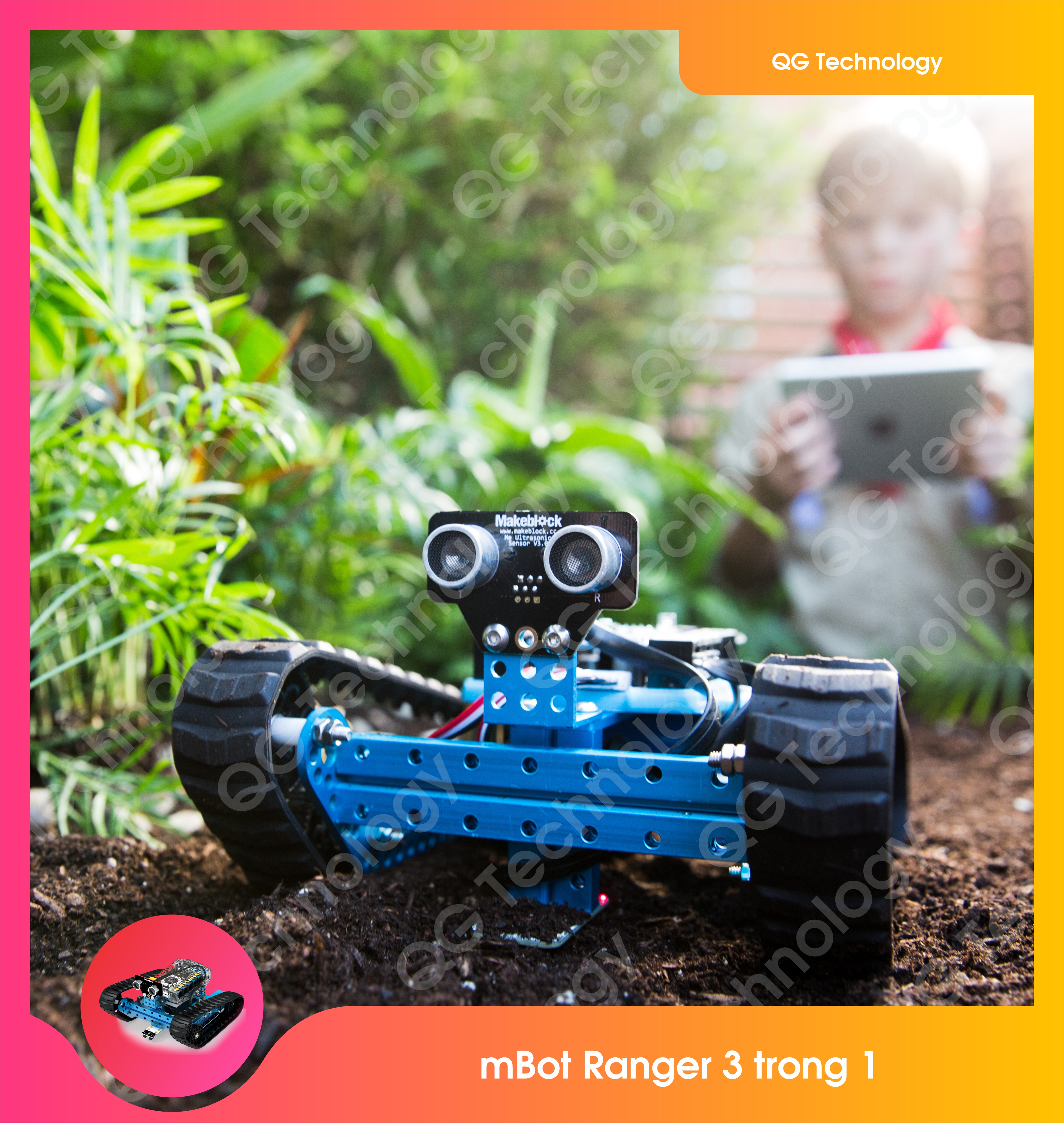 Robot mBot Ranger Robot Kit (Bluetooth Ver) - Robot lập trình cho trẻ 7 tuổi trở lên