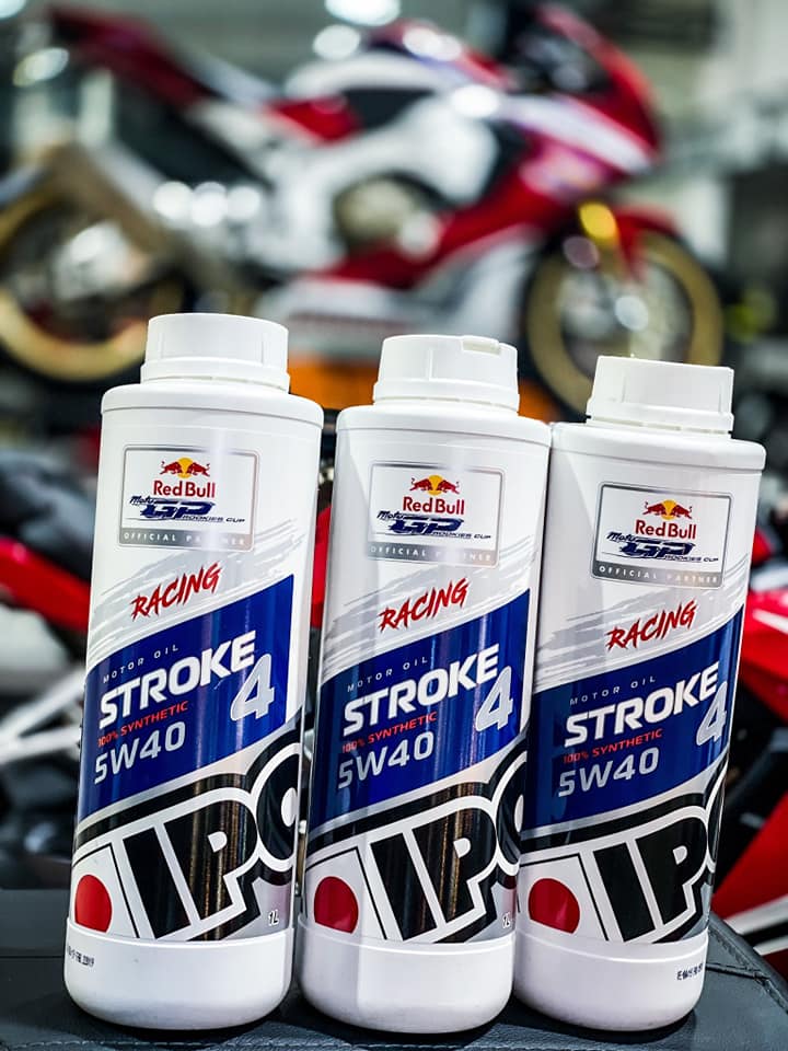 Nhớt Xe Đua Tổng Hợp 4T Ipone Stroke 4 Racing 5W-40 - Hàng Chính Hãng