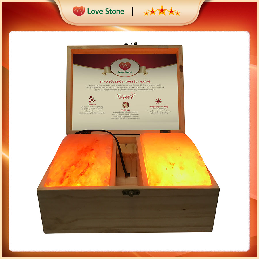 Hộp Đá Muối Massage Chân Love Stone Magic