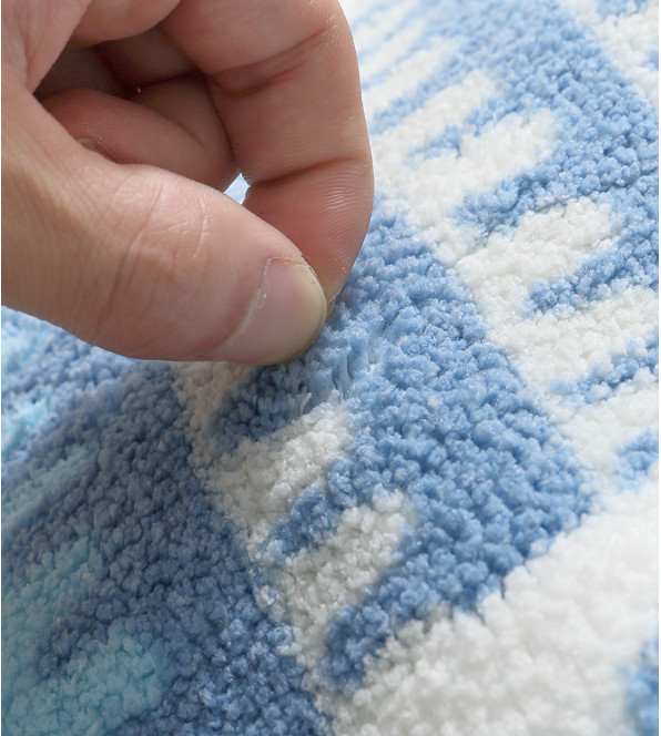 Thảm Lông chùi chân, thảm nhà tắm, thảm cửa ra vào - Họa tiết Cá