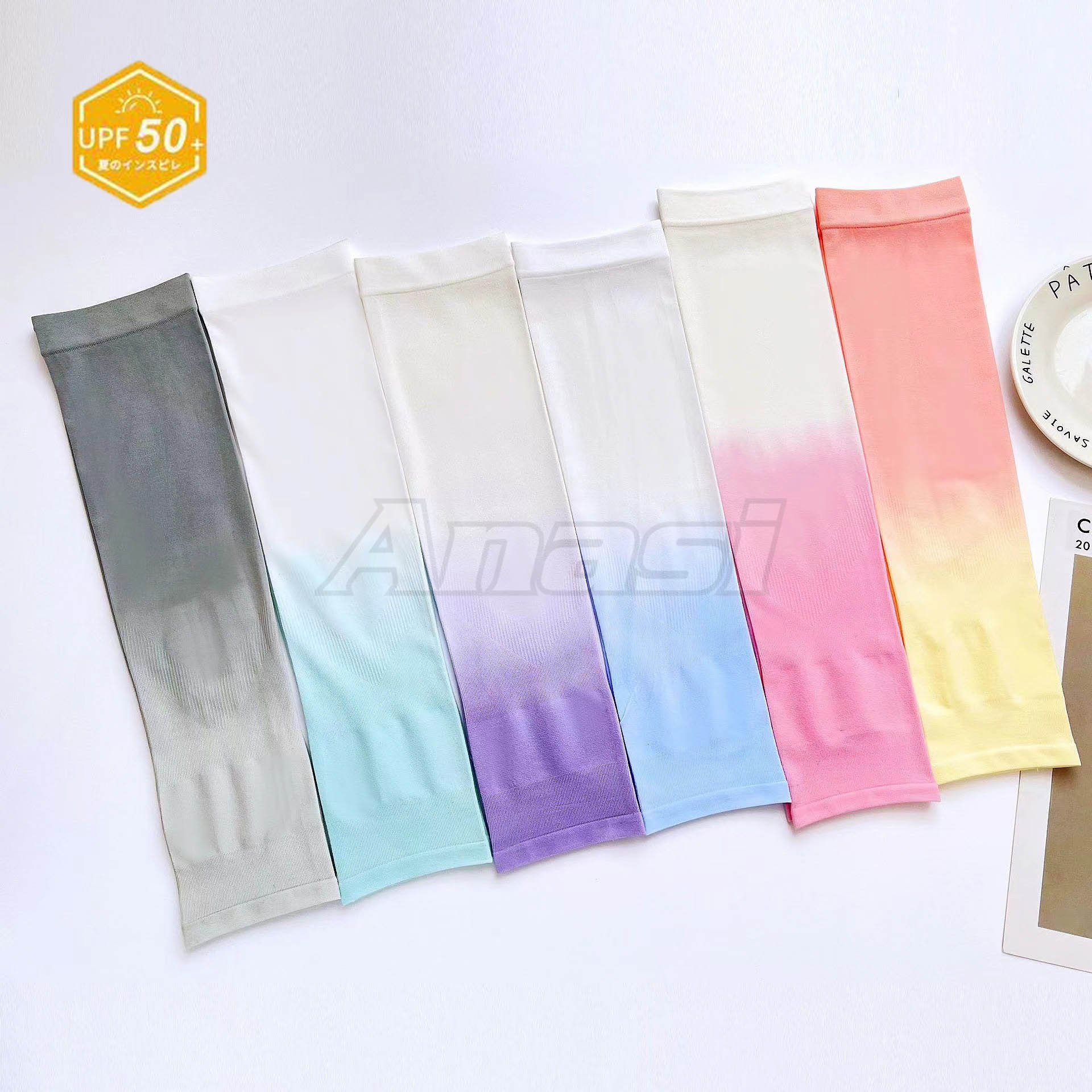 Găng tay chống nắng Anasi Ombre xỏ ngón cho nữ OB34 - Anasi Ombre Sun Protection Sleeves