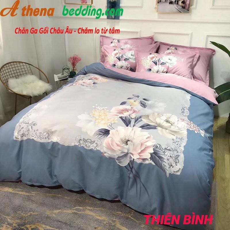 [GIÁ HỦY DIỆT] Trọn Bộ chăn ga gối 4 món COTTON Lụa Cao Cấp