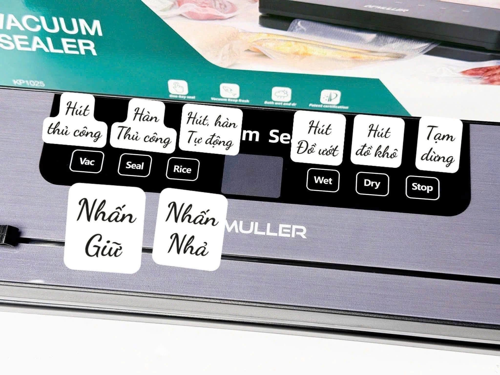 Máy hút chân không De Muller Đức model mới nhất 2025-2026 hàng chính hãng
