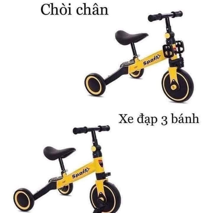 Xe đạp xe chòi Sport 3 bánh 3in1 cho bé từ 1 tuổi