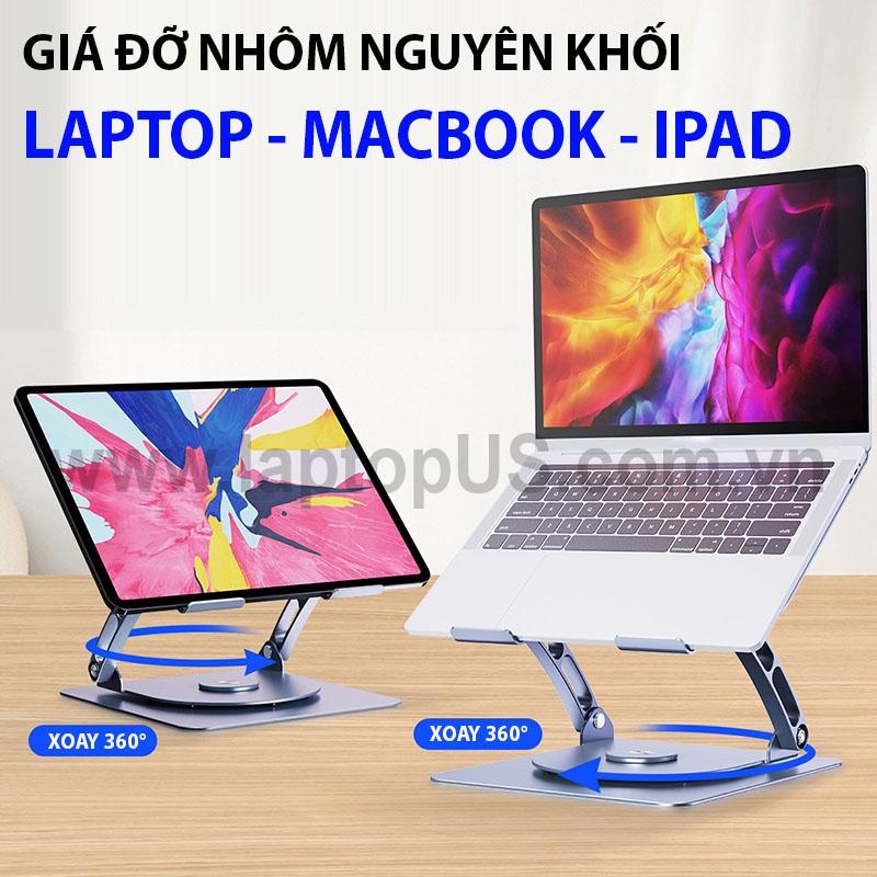 Kệ Giá Đỡ Laptop Nhôm Tản Nhiệt Xoay Xếp Gọn