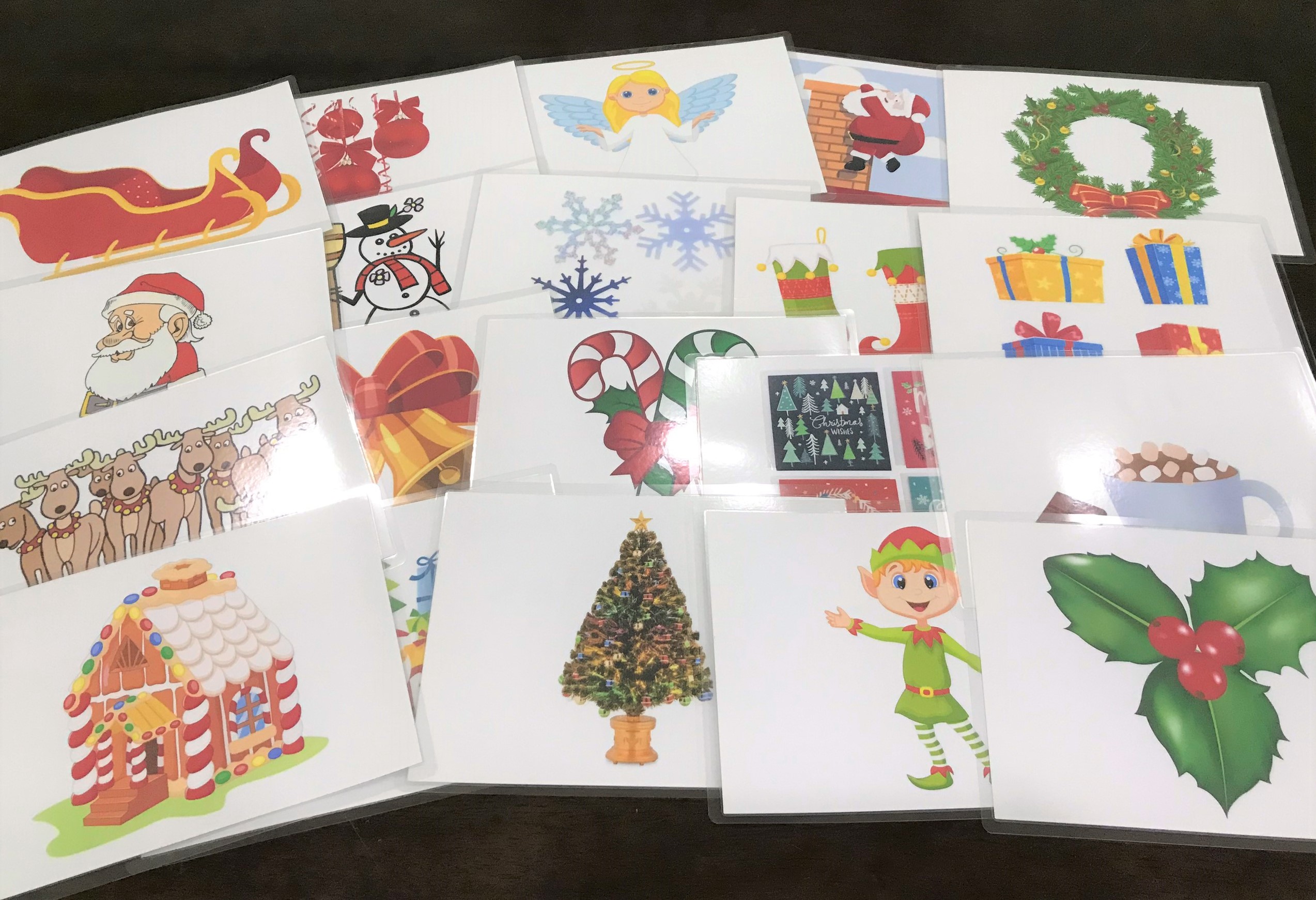 Christmas flashcard - Thẻ học tiếng Anh chủ đề Noel Giáng Sinh (20 thẻ