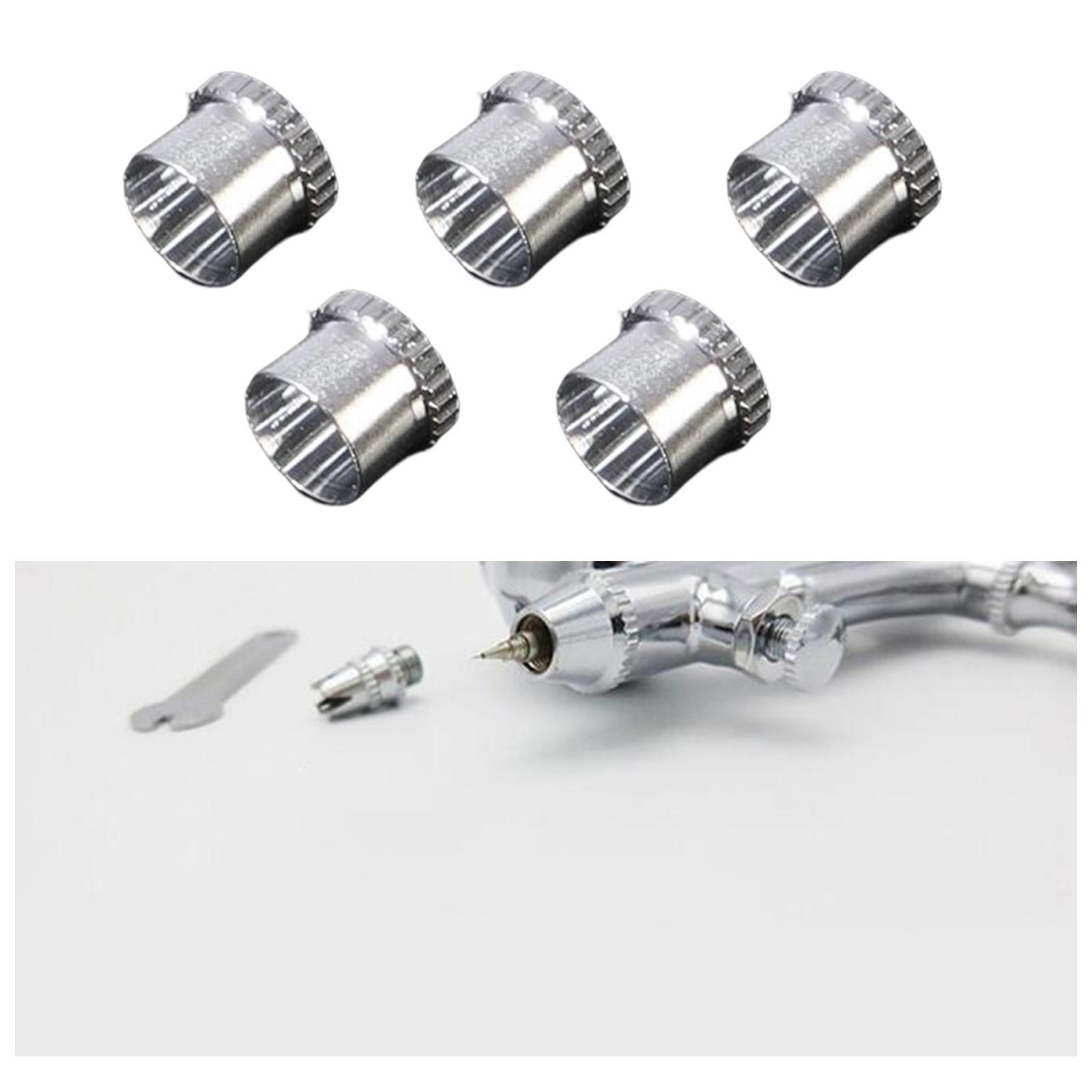 5Pcs Spray Tips Cover Nozzle Caps Durable Airbrush Caps Dust Cap for Painting Airbrush Sprayer Makeup Nail art cakes decorating