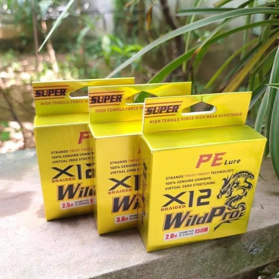 sale to Dù PE Lure X12 Wild Pro 150 Mét THẾ GIỚI ĐỒ CÂU LURE 68 Dù Câu Lure Lóc Chuyên Nghiệp ( sale xả hàng ) - xả hàng