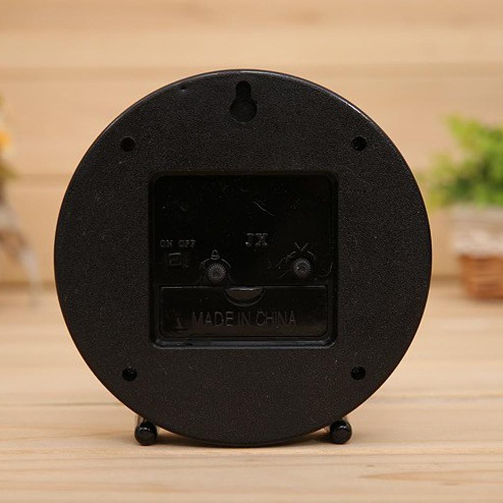 2pcs 5 Inch Alarm Clock Bedside Clock with Night Lights Home Decoration