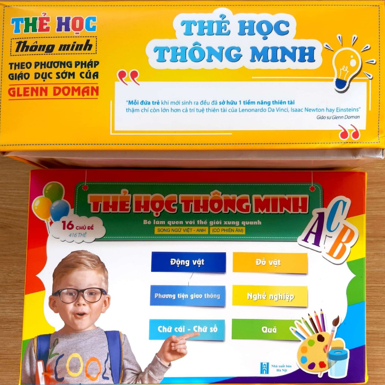 Bộ Thẻ Học Thông Minh (Flash card) 16 Chủ Đề (416 Thẻ) - Kích thích phát triển não bộ cho trẻ