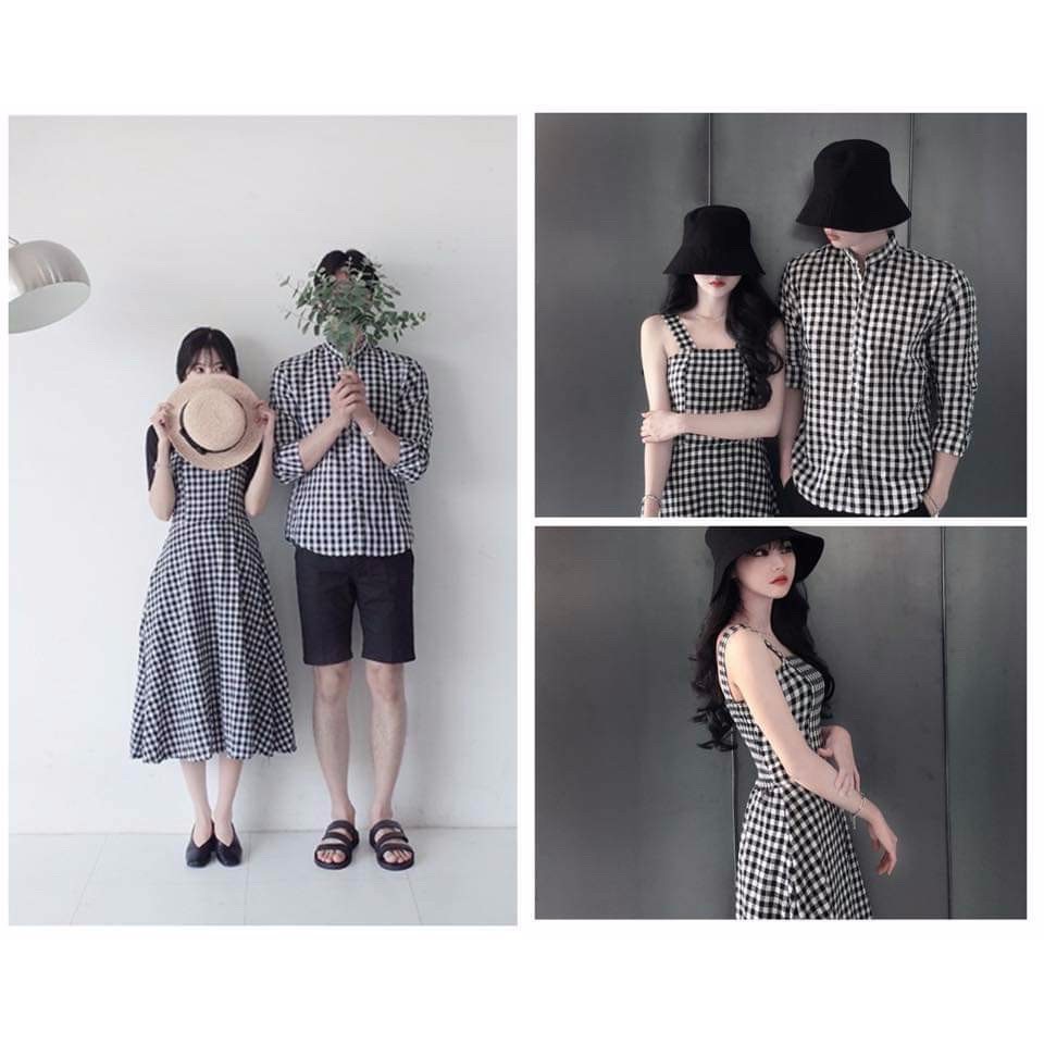 Set đồ đôi áo váy cặp CoupleTina cao cấp - Thiết kế cổ điển song trọng - Phù hợp chụp ảnh cưới