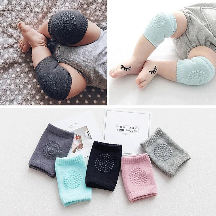 Combo 2 Bộ Đệm Lót Đầu Gối Cho Bé Tập Bò - Hàng chính hãng (giao màu ngẫu nhiên)