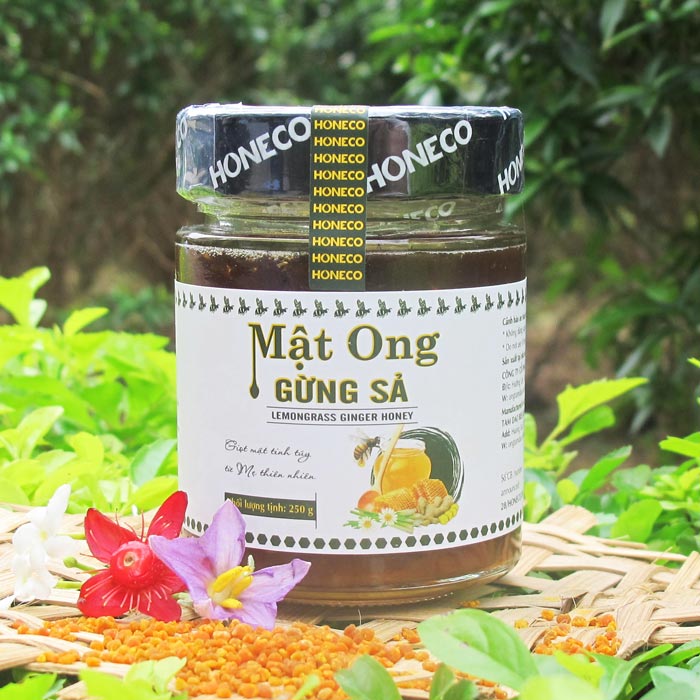 Mật ong Gừng Sả Honeco 250g