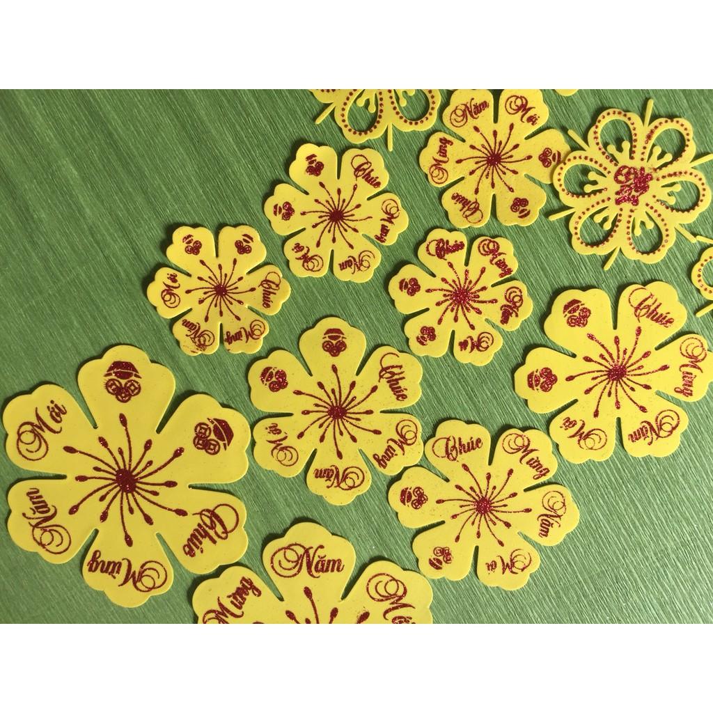 Bộ 13 hoa mai dẻo trang trí tết tặng