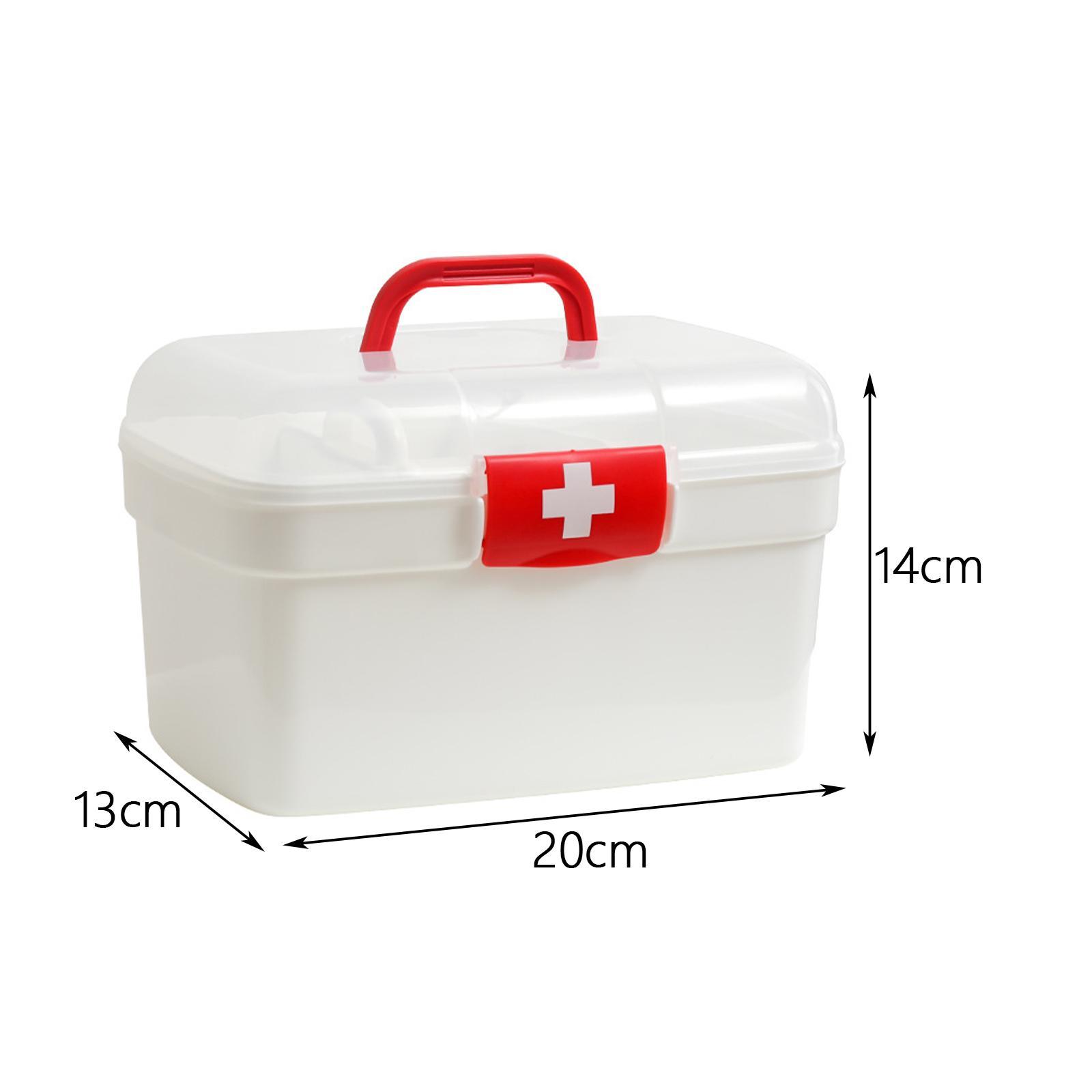 First Aid Storage Box Bins Multipurpose Container First Aid Storage Case for Cosmetic
