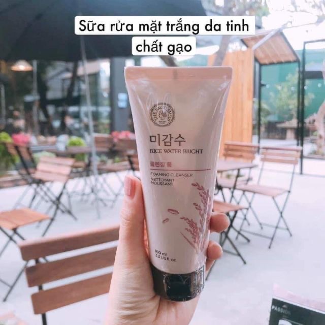 ￼Sữa Rửa Mặt Gạo The Face Shop Rice Water Bright Cleansing Foam