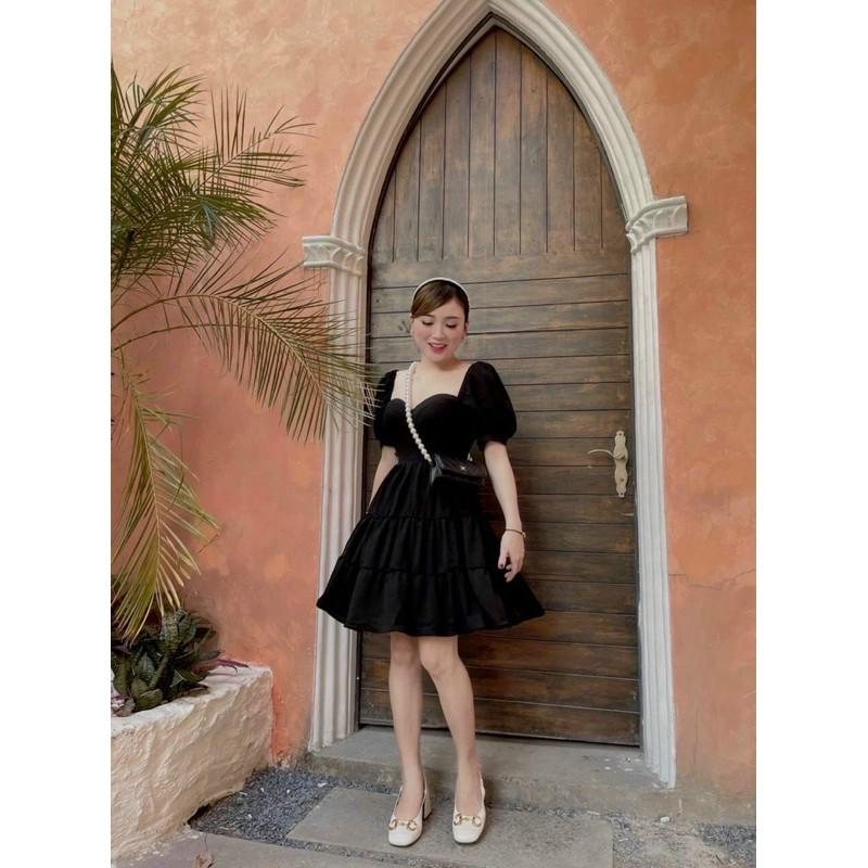 Đầm cúp ngực babydoll rã tùng