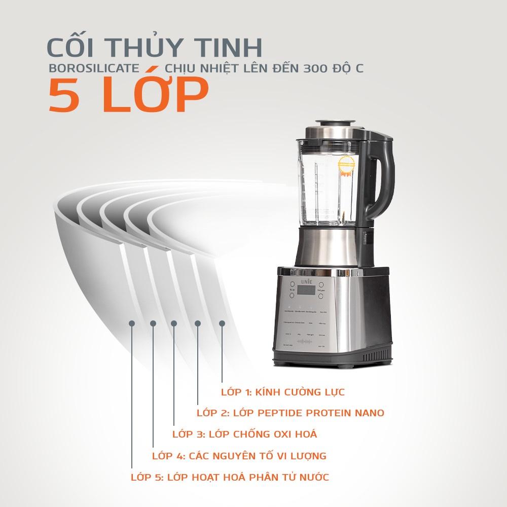 Máy Làm Sữa Hạt Unie V8S, 1.75Lit-1800W, 12 Chức Năng Xay Nấu Đa Năng, Hàng Chính Hãng