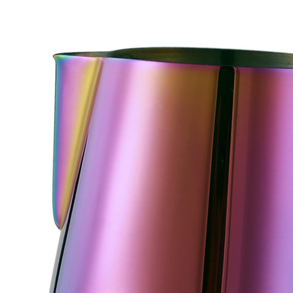 2pcs/set Stainless Steel Milk Frothing Jug Frother Coffee Latte Pitcher Mug