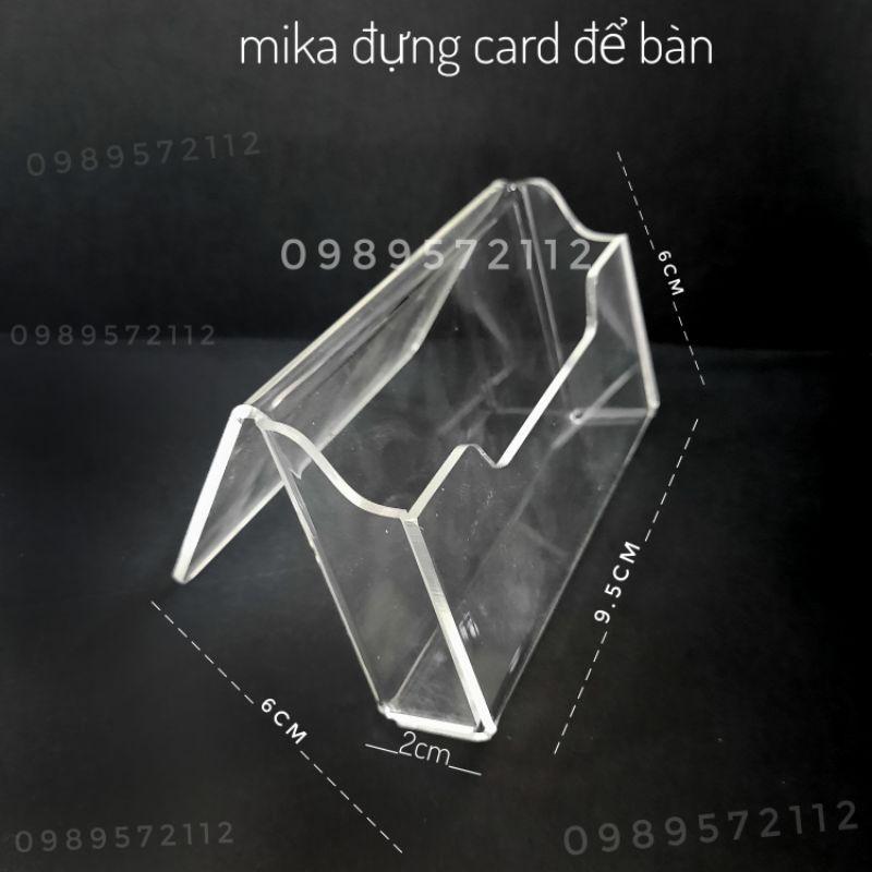 Hộp đựng card visit mika dày 2mm.để bàn làm việc