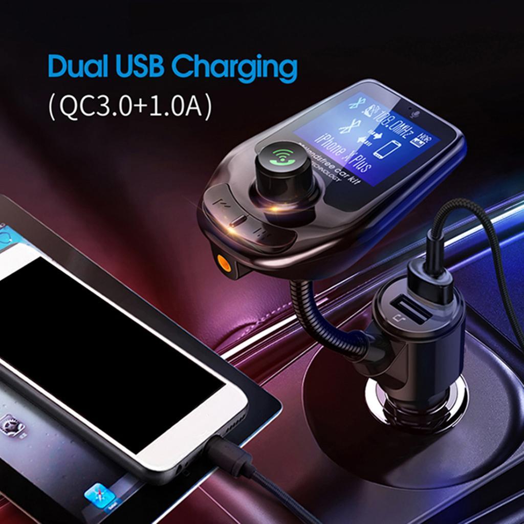 FM Bluetooth Car Radio Adapter Audio Players With Display From