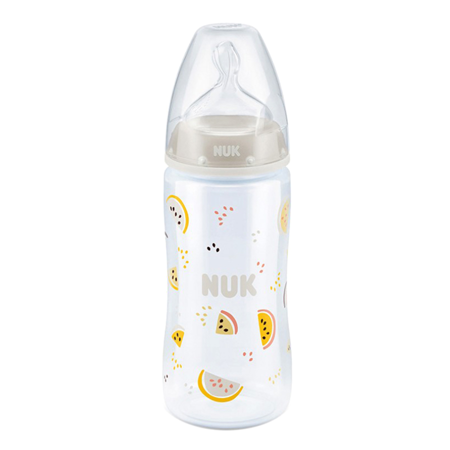 Bình Sữa NUK PP (300ml) Núm Ti Silicone S2 (Size M) NU34330 - Màu Ngẫu Nhiên