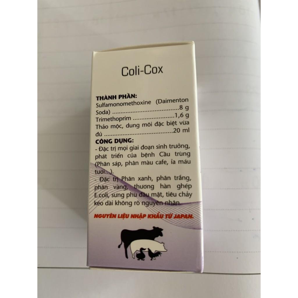 COLI COX Cầu trùng tiêu chảy 20ml-100ml