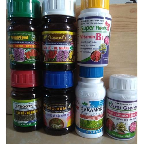 COMBO 7 loại chăm sóc dưỡng cây sau khi ra hoa - chai 100ml