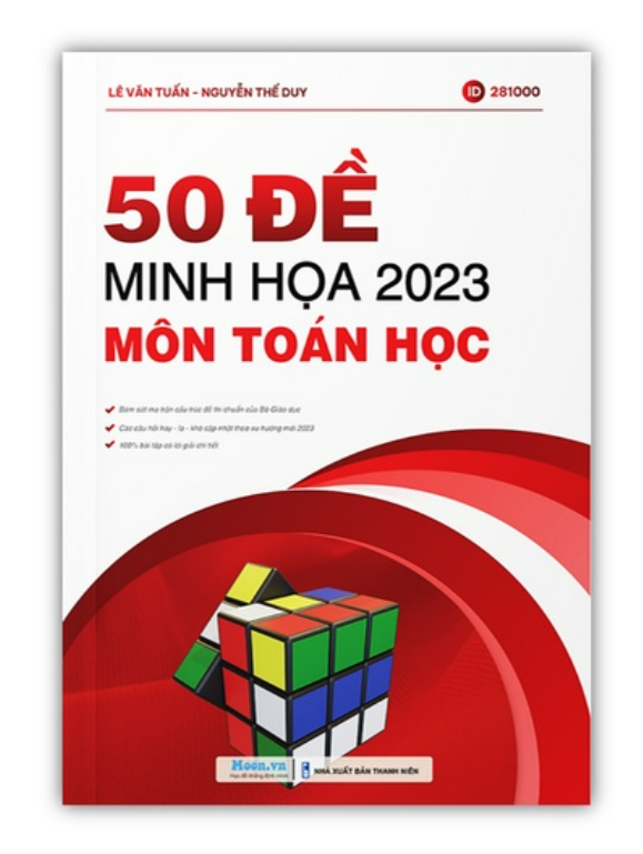 Sách - 50 đề minh họa 2023 môn Toán (moon)