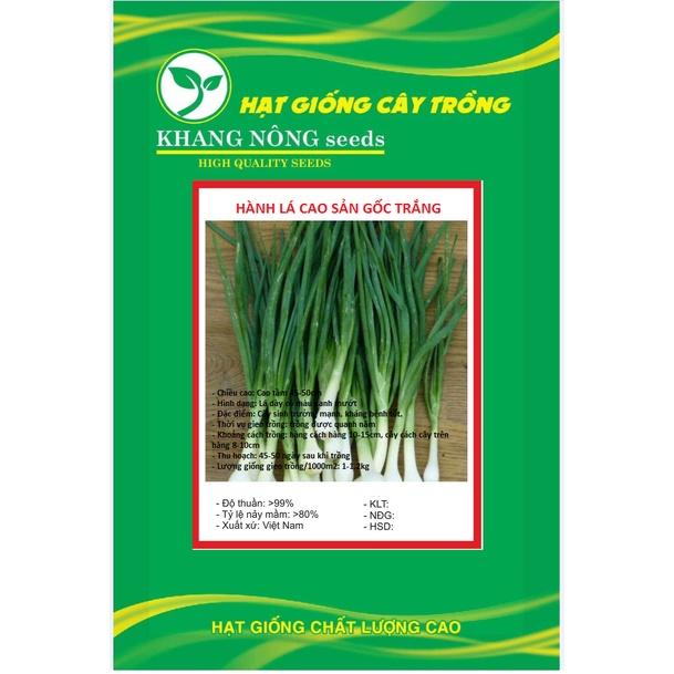 Hạt giống hành lá cao sản gốc trắng KNS3214 - Gói 2gram