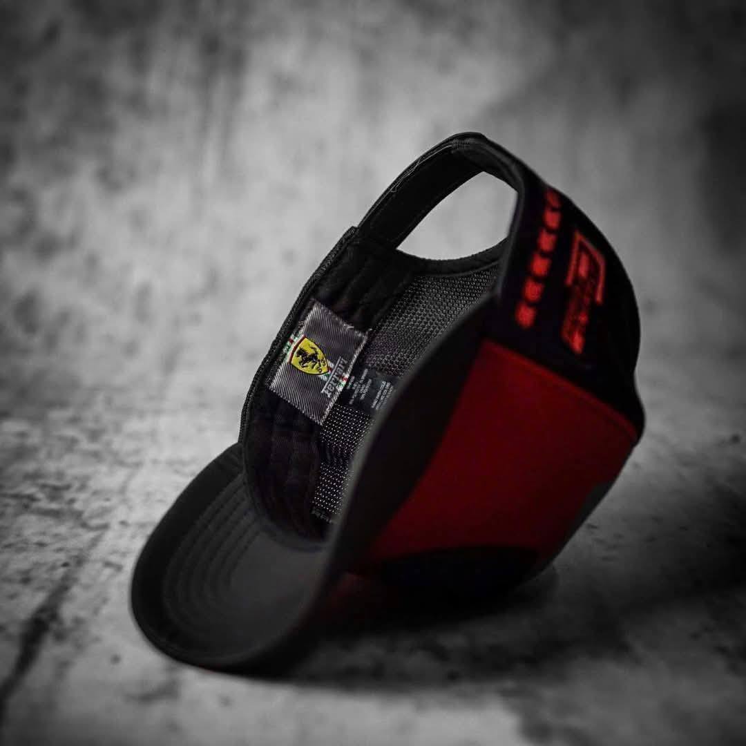 Nón kết, mũ lưỡi trai thể thao xe Ferrari phối vải kaki đẹp form chuẩn thời trang (Ảnh thật)
