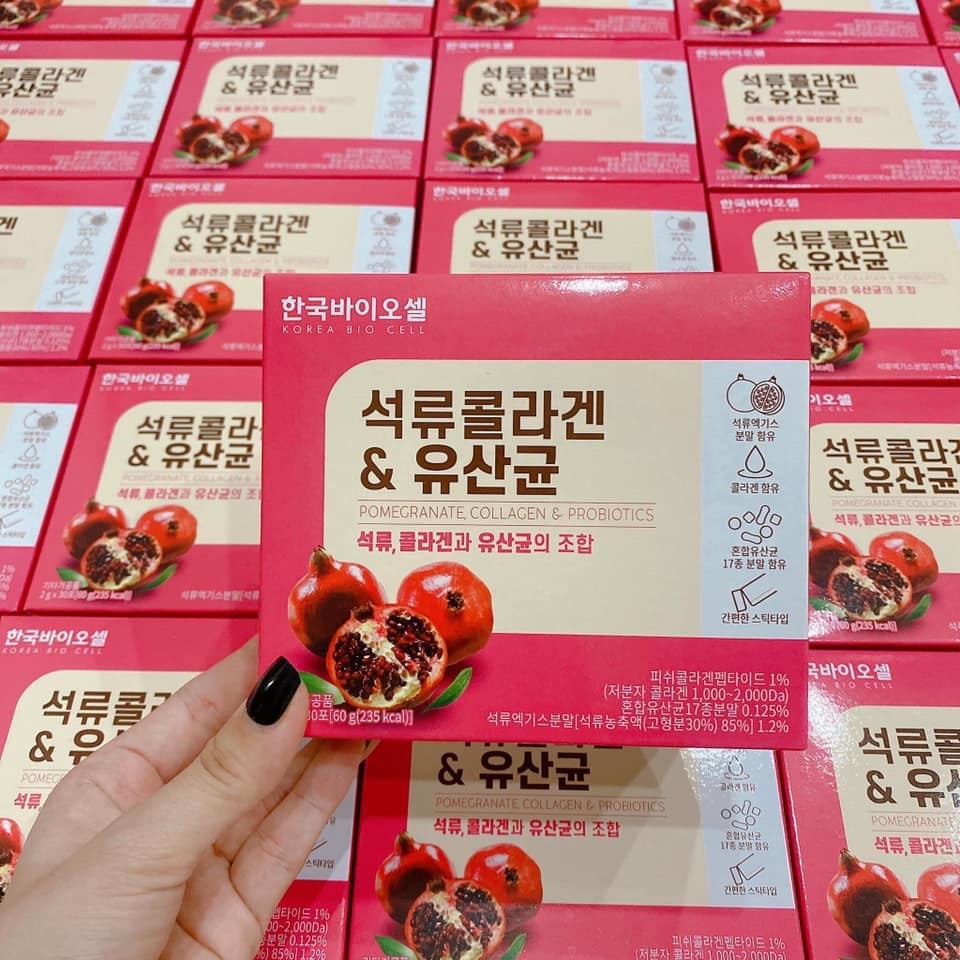￼Bột Collagen Uống Lựu Đỏ Bio Cell Hàn Quốc
