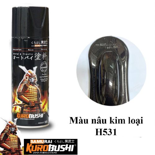 Sơn Samurai - MÀU NÂU KIM LOẠI H531 (400ml)