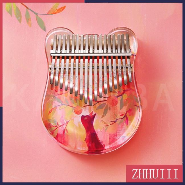 Đàn Kalimba 17 Tông/21 Tone Bằng Acrylic Trong Suốt Kèm Búa Điều Chỉnh Âm Thanh Tiện Dụng