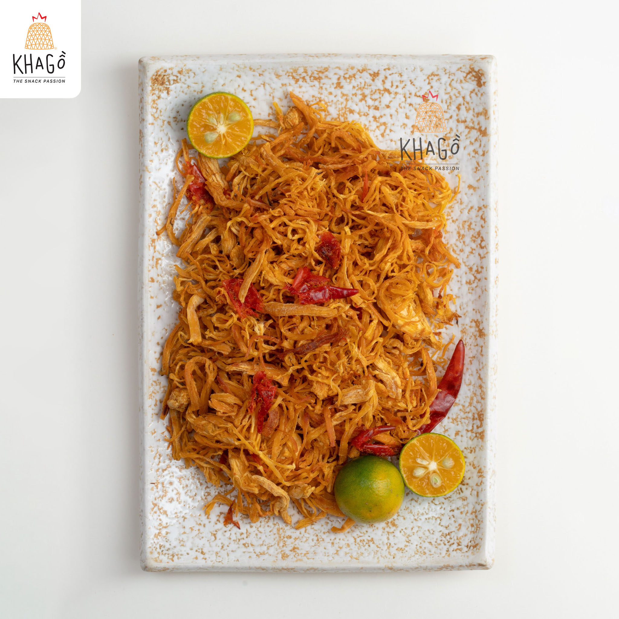 KHÔ GÀ NGUYÊN VỊ 500gr | Không lá chanh, không bơ tỏi | KHA GỒ | Quà Tết 2024, Ăn Vặt Văn Phòng, Du Lịch, Tết, Đặc sản