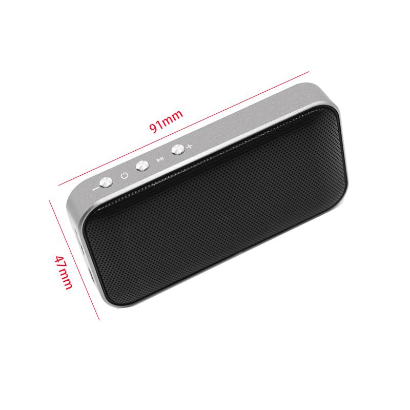 Âm thanh mini bỏ túi ngoài trời không dây di động Loa Bluetooth siêu mỏng Loa hỗ trợ thẻ TF USB có thể sạc lại Màu sắc: Đen