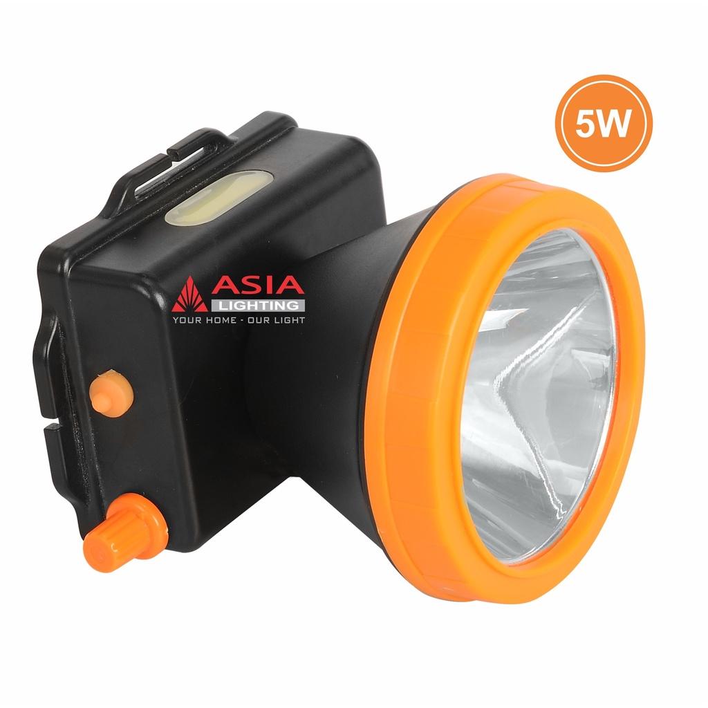 Đèn đội đầu thân đen + cam _Asia Lighting_Hàng chính hãng