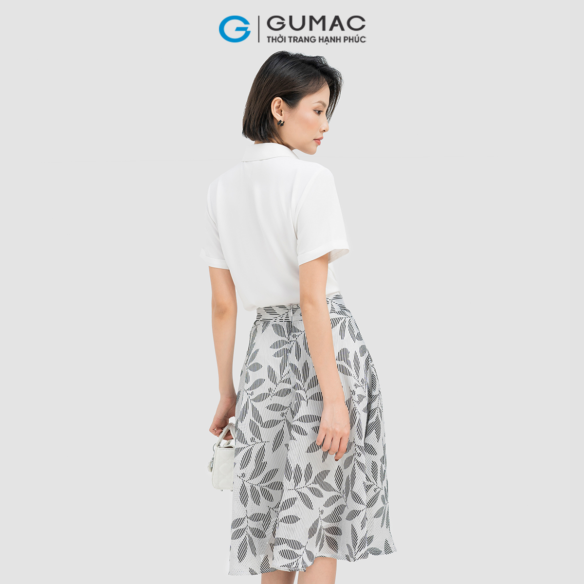 Chân váy xòe họa tiết Gumac VD04009
