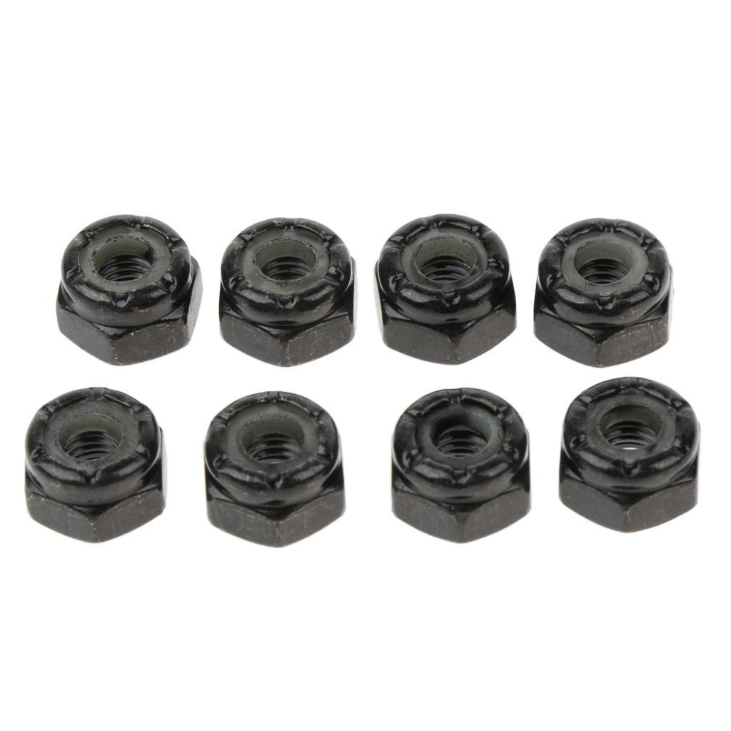 8Pcs Carbon Steel Longboard Skateboard Hardware Bolts with Hex Tool