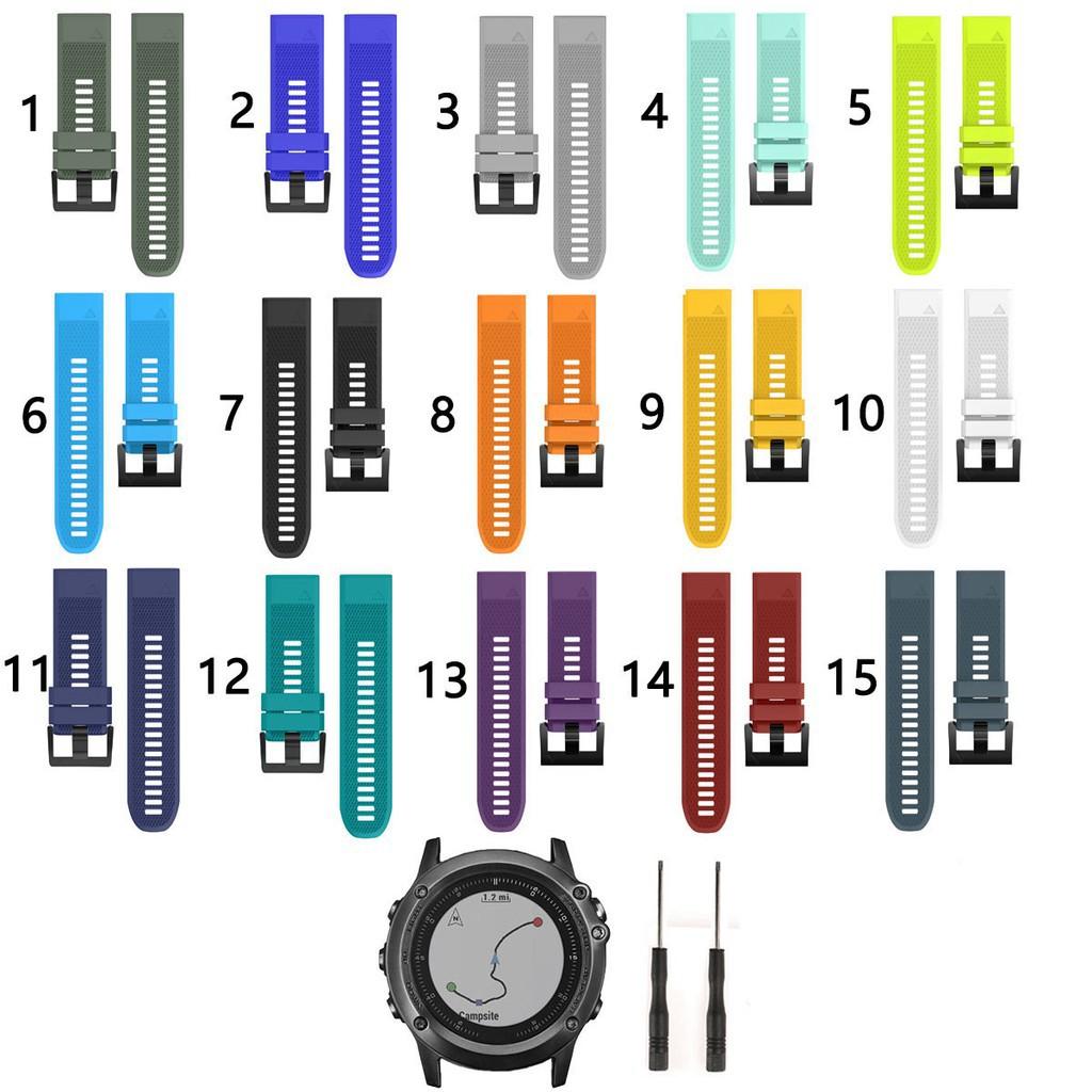 Dây đeo thay thế bằng silicone cho đồng hồ Garmin Fenix 5X Plus 6X pro 3 (26mm)