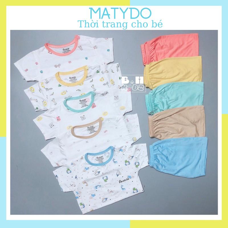 Bộ quần áo trẻ em thun cotton cho bé giá rẻ AV01