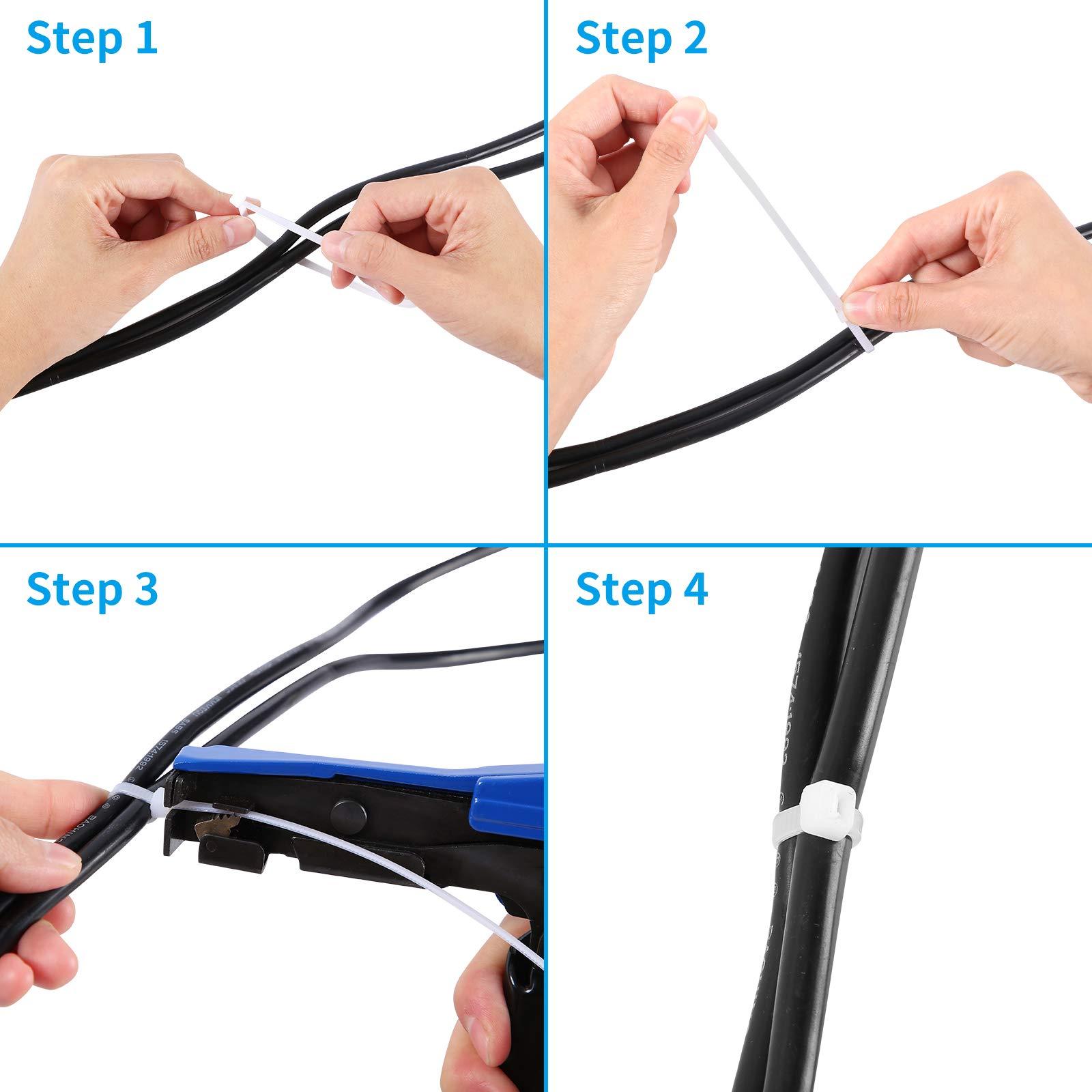 Dụng cụ cắt và buộc dây cáp, cài đặt dây buộc nylon bằng nhựa