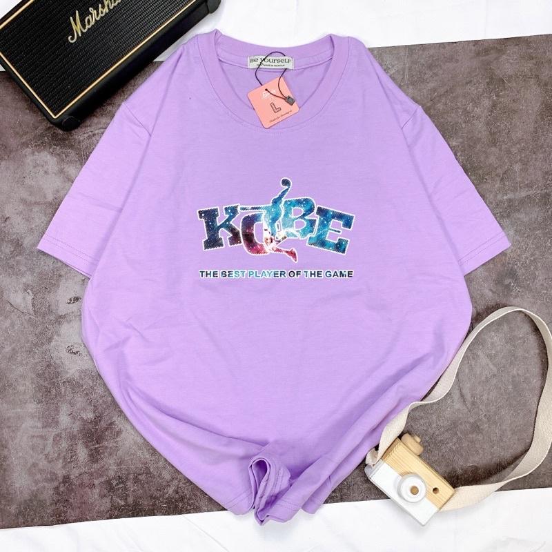 Áo Thun Tay Ngắn UNISEX in Decal Bóng Rổ KOBE - Hình chụp thật